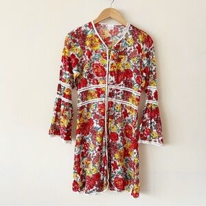 Loretta Caponi Floral Dress